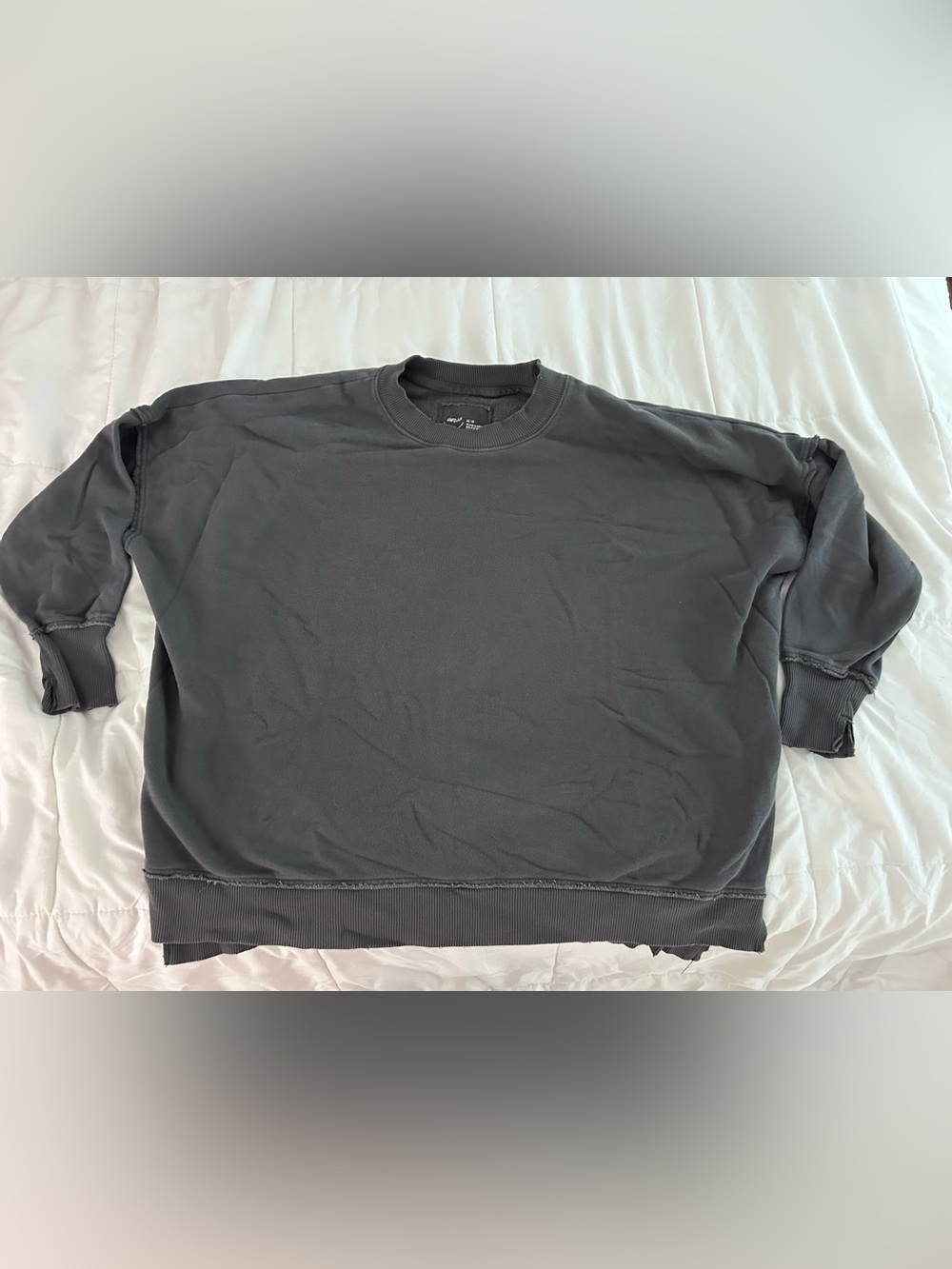 Aerie Oversized Grey Size XS Pullover Crewneck Sweatshirt